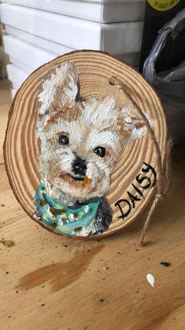 Hand Painted Pet Ornament (Not a Kit) - Handpainted by Chelsey Rogers