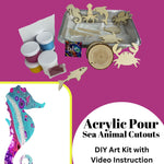 Dipped Acrylic Pour Kit DIY - Sea Animal Cutouts