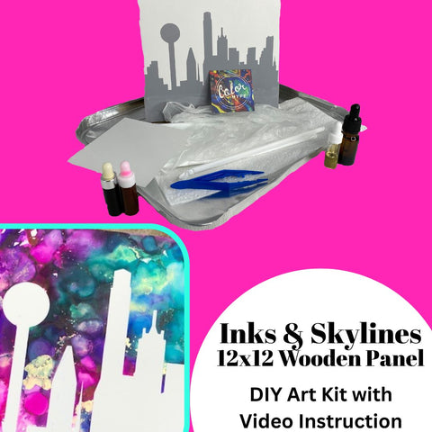 Inks and Skyline DIY Project - 12x12 Board